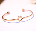 Fashion Open Rose Gold Six-Pointed Star Five-Pointed Star Bracelet Wholesale